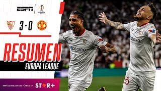 ¡LOS BLANQUIRROJOS GOLEARON A LOS RED DEVILS Y CLASIFICARON! | Sevilla 3-0 Man. Utd. | RESUMEN