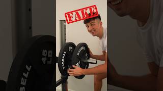 FAKE WEIGHTS Prank on Gym Partner! 🏋️ #shorts