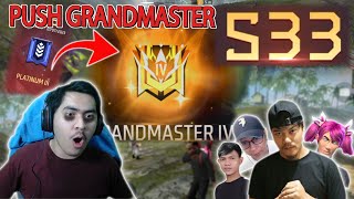 PUSH GRANDMASTER SEASON 33 BARENG BG BUDI01 GAMING !! AKHIRNYA NAIK GM 3 HARI FULL